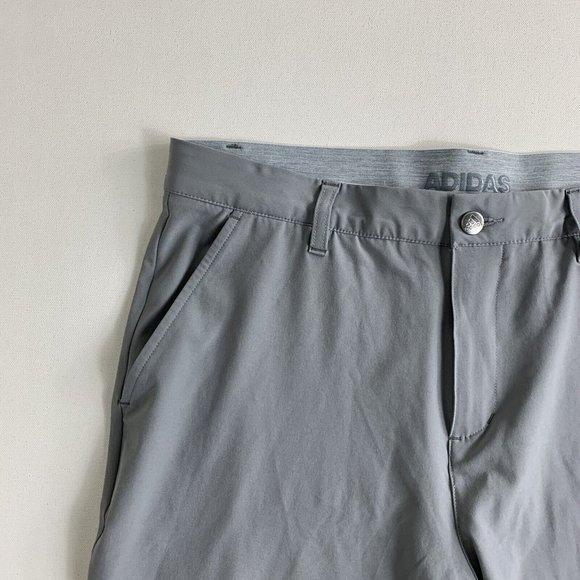 Adidas Golf Chino Pants Adult Mens Size 34x32 Gray Performance Stretch Casual - Picture 5 of 8